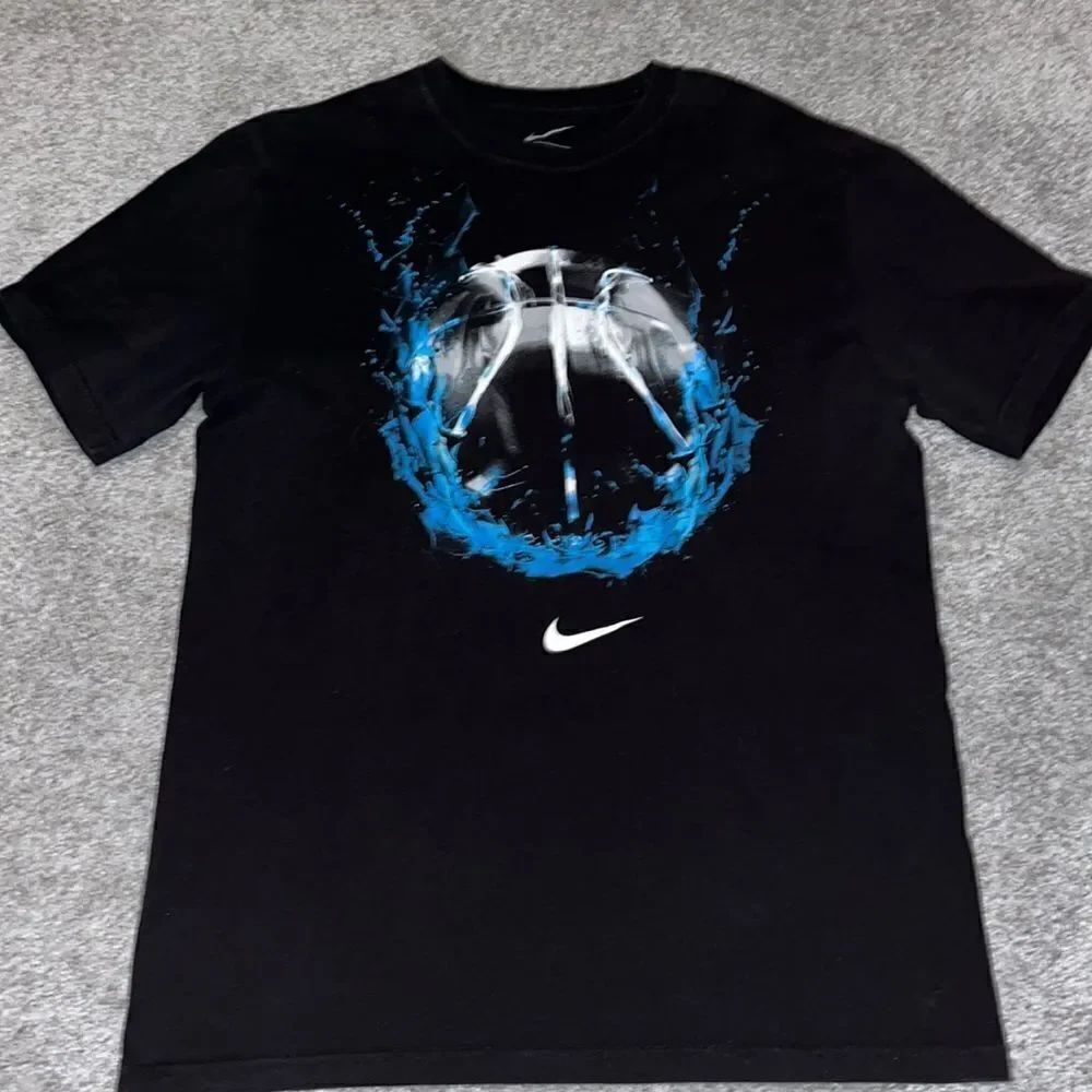Mens Nike Black Stone Cold Killer Break the Ice Basketball T shirt L